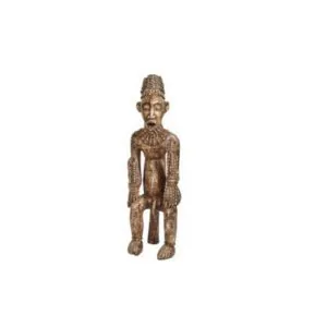 escultura etnica hombre joven africano